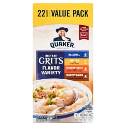 Quaker, Instant Grits Variety Pack, 0.98 oz, 22 Packets - Thumbnail 3