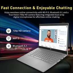 HP Chromebook 14" HD Premium Laptop Computer for Student Business, Quad-Core Celeron N4120 Processor, 4GB RAM - Thumbnail 5