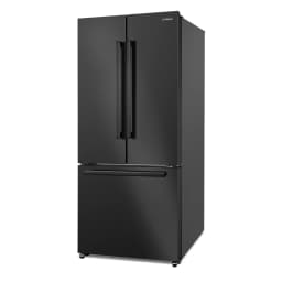 Cosmo 30 in. Vista Coll 17.5 cu. ft. Counter Depth 3-Door French Door Refrigerator, Handles, Matte Black - Thumbnail 4