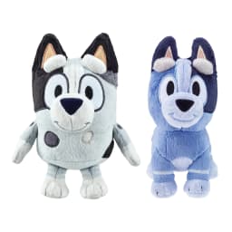 Bluey's cousins 8 Inch Muffin plush and 7.5 Inch Socks plush toys bundle, Ages 3 - Thumbnail 1