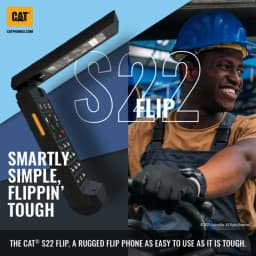 Cat S22 | Rugged Flip Phone | 16GB 2GB RAM | IP68 | 4G LTE | T-Mobile Unlocked - Thumbnail 4