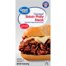 Great Value Seasoned Sirloin Beef Philly Steak, 14 oz - Thumbnail 1