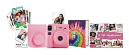 Fujifilm instax Mini SE Instant Camera with Case, Album, 10 Pack of Film, and Frame Stickers, Pink (Value bundle) - Thumbnail 2