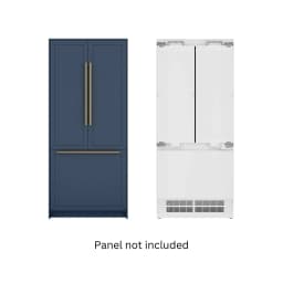 36 In. Panel Ready French Door Refrigerator With Ice maker, water dispenser, Frost Free . 19.6 total cubic - Thumbnail 1