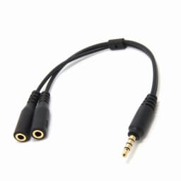 KLYNE- New Male 3.5Mm Headset To Dual Female Y-Splitter Cable Mic Adapter 4-Pole Trrs - Thumbnail 4