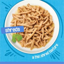 Purina Friskies Shreds, Ocean Whitefish and Tuna in Sauce, Wet Cat Food, 5.5 oz Can, 24 Pack - Thumbnail 3