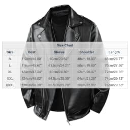 HBGVBA Men's Faux Leather Biker Jacket, Asymmetric Zip Moto Coat, Lapel Collar Snap Casual Motorcycle Outerwear for Men - Thumbnail 3