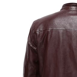 TIHLMK Men's Outerwear Jackets & Coats Vintage Stand Collar Men's Leather Plus Fleece Jacket, Motorcycle Jacket, Warm Leather Jacket Red - Thumbnail 5