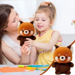 YiJuHui 1pcs Plush Raccoon Stuffed Animal Ultra Soft Sleep Aid Toy for Anxiety Relief and Comforting Companion - Thumbnail 2