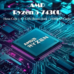 HP 17 inch Business Laptop - AMD Ryzen 5 7430U, 17.3" FHD IPS Display, Webcam, Wi-Fi 6, 16GB RAM + 1TB SSD - Thumbnail 5