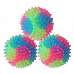 LED Light Up Dog Balls Flashing Elastic Ball LED Molar Ball Glowing Ball Pet Color Light Ball Interactive Toys For Cats, Dogs - Thumbnail 2