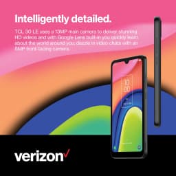 Verizon TCL 30 LE 4G LTE, 32GB, Black - Prepaid Smartphone [Locked to Verizon Prepaid] - Thumbnail 8