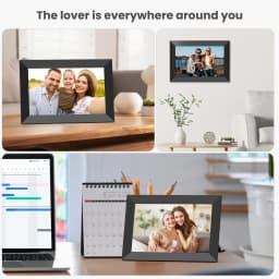 NUSICAN Digital Photo Frames 10.1" , WiFi Digital Frame with 32GB Memory, Touch Screen Electric Picture Video Frame Share Instant Photo - Thumbnail 3