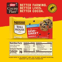Nestle Toll House Semi Sweet Chocolate Regular Baking Chips, Morsels for Baking, 24 oz Bag - Thumbnail 6