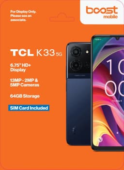 Boost Mobile TCL K33 5G, 64GB, Black - Prepaid Smartphone [Locked to Boost Mobile] - Thumbnail 6