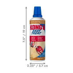 KONG® Stuff' N Easy Treat Easy Nozzle Control Dog Treat, Peanut Butter, 8 Ounces - Thumbnail 2