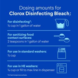 Clorox Disinfecting Liquid Bleach Cleaner, Regular Scent, 121 fl oz - Thumbnail 8