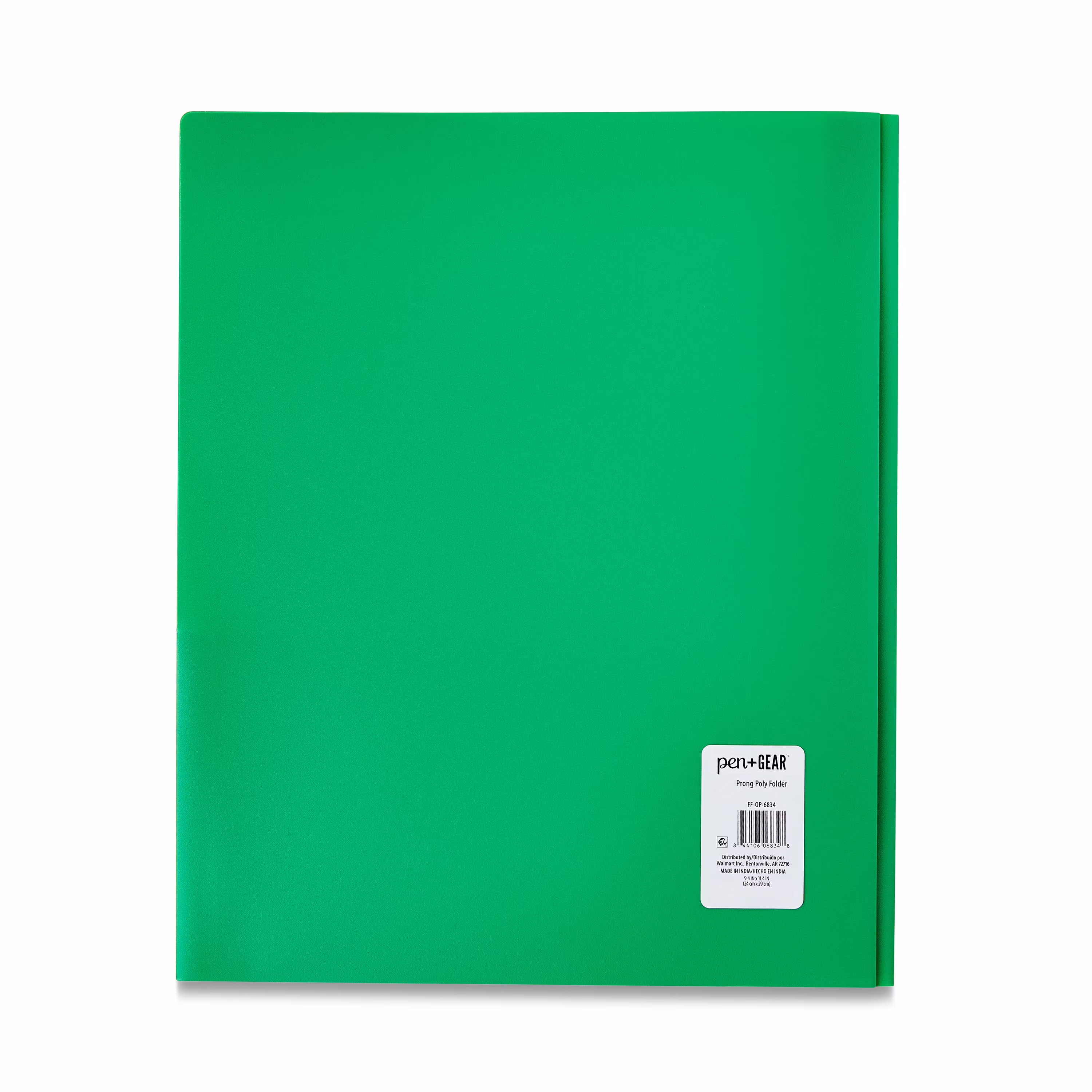 Pen+Gear Green 3-Prong Folder with 2 Pockets, 9.4" x 11.4" - Thumbnail 6