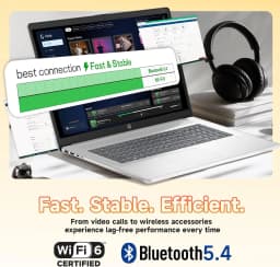 HP 17 Laptop, Intel 8-Core i3-N305, Anti-Glare Display, 32GB RAM, 2TB SSD, Windows 11 Pro, Numeric Keypad, Copilot AI - Thumbnail 3