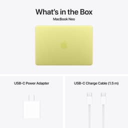 Apple MacBook Neo 13-inch Apple A18 Pro chip with 6‑core CPU and 5‑core GPU, 8GB, 256GB SSD, Magic Keyboard - Citrus - Thumbnail 10