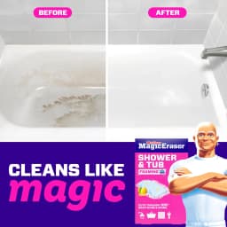 Mr. Clean Magic Eraser Sponge, Shower & Tub Cleaner, Lavender, 3 Count - Thumbnail 8