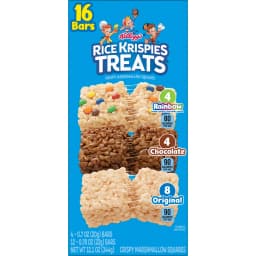 Rice Krispies Treats Variety Pack Chewy Crispy Marshmallow Squares, Kids Snacks, 12.1 oz, 16 Count - Thumbnail 7