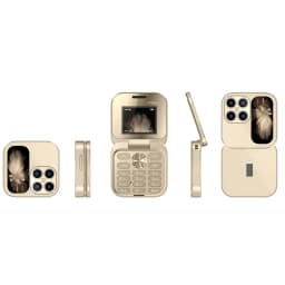 GJX New Mini Flip Phone-Unlocked 2G Cell Phone for Seniors,Large Buttons,Dual Screens,Long-Lasting Battery,Clear Sound,Compact&Easy-To-Use Design - Thumbnail 2