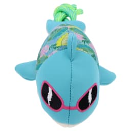 Vibrant Life Summer Floating Shark Plush Dog Toy with Rope, Chew Level 2 - Thumbnail 6