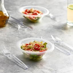 PLASTICPRO Disposable Plastic Forks Heavyweight Utensils Silverware, Clear, Pack - Thumbnail 3