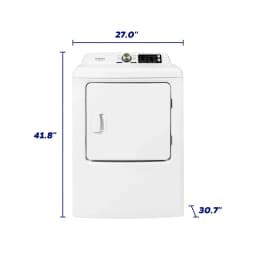 Element Electronics 7.0 cu. ft. Front Load Electric Dryer - White (ETD7027ECW) - Thumbnail 5