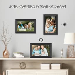RICILAR Frameo 10.1 inch WiFi Digital Picture Frame, Electronic Picture Frame with IPS Touch Screen, 32GB Storage, Auto-Rotate, Wall Mountable, Ideal - Thumbnail 3