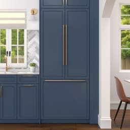 36 In. Panel Ready French Door Refrigerator With Ice maker, water dispenser, Frost Free . 19.6 total cubic - Thumbnail 3