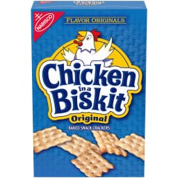 CHICKEN IN A BISKIT Original Baked Snack Crackers, Lunch Snacks, 7.5 oz - Thumbnail 1