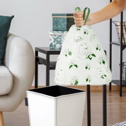 Scented Camellia Drawstring Bags Durable Odor Control 13 Gallon Size For Kitchen And Household Waste Rubbish Bags - Thumbnail 6
