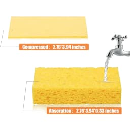 SUGARDAY 16 Pack Kitchen Sponges for Dishes Cleaning Non Scratch Compressed Sponges - Thumbnail 3