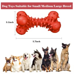 Valr Dog Chew Toys for Aggressive Chewers Large Breed,Rubber Dog Bones - Thumbnail 2