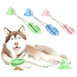 Pet Dog TPR Sucker Chews, Molars And Cleans Teeth Interactive Leaking Toy - Thumbnail 3