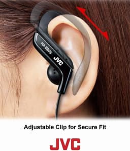 RHEA- Jvc Clip Style Headphone Lightweight And Comfortable Ear Clip - Haeb75 Pink Z - Thumbnail 2