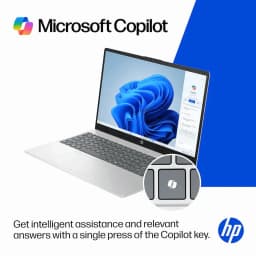 HP 15.6 inch Windows 11 Pro Full HD Laptop Intel Core i5-1334U 32GB RAM 1TB SSD Natural Silver/Gift Set - Thumbnail 6