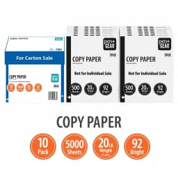 Pen+Gear Copy Paper, 8.5" x 11", 92 Bright White, 20 lb., 10 Ream Case (5,000 Sheets) - Thumbnail 2