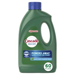 Cascade Complete Gel Dishwasher Detergent, Fresh Scent, 60 oz - Thumbnail 1