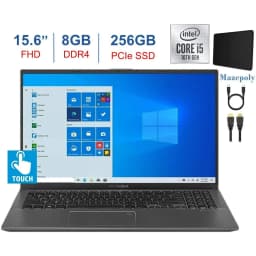 Pre-Owned Newest ASUS VivoBook 15.6-inch Touchscreen FHD Laptop PC, 10th Gen Quad-Core Intel I5-1035G1, 8GB DDR4 - Thumbnail 1
