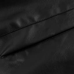 LEKWK Faux Leather Jacket Men Button Down Shiny Big and Tall Bomber Jacket Long Sleeve Vintage Casual Fall Fashion Moto Biker Outerwear Black L - Thumbnail 6
