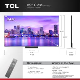 TCL 85" Class QM9K Series QD-Mini LED QLED 4K UHD Smart Google TV with Gemini (NEW 2025) - 144Hz, Local Dimming - Thumbnail 2