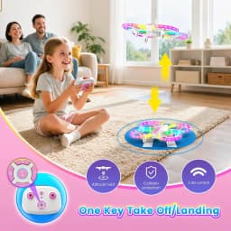 Kid Drone for Kids, Drone for Kid with LED Lights, Mini Drone for Kid, Toy Drone Quadcopter Remote Controls Drone for Children Boys Girls, Small - Thumbnail 3
