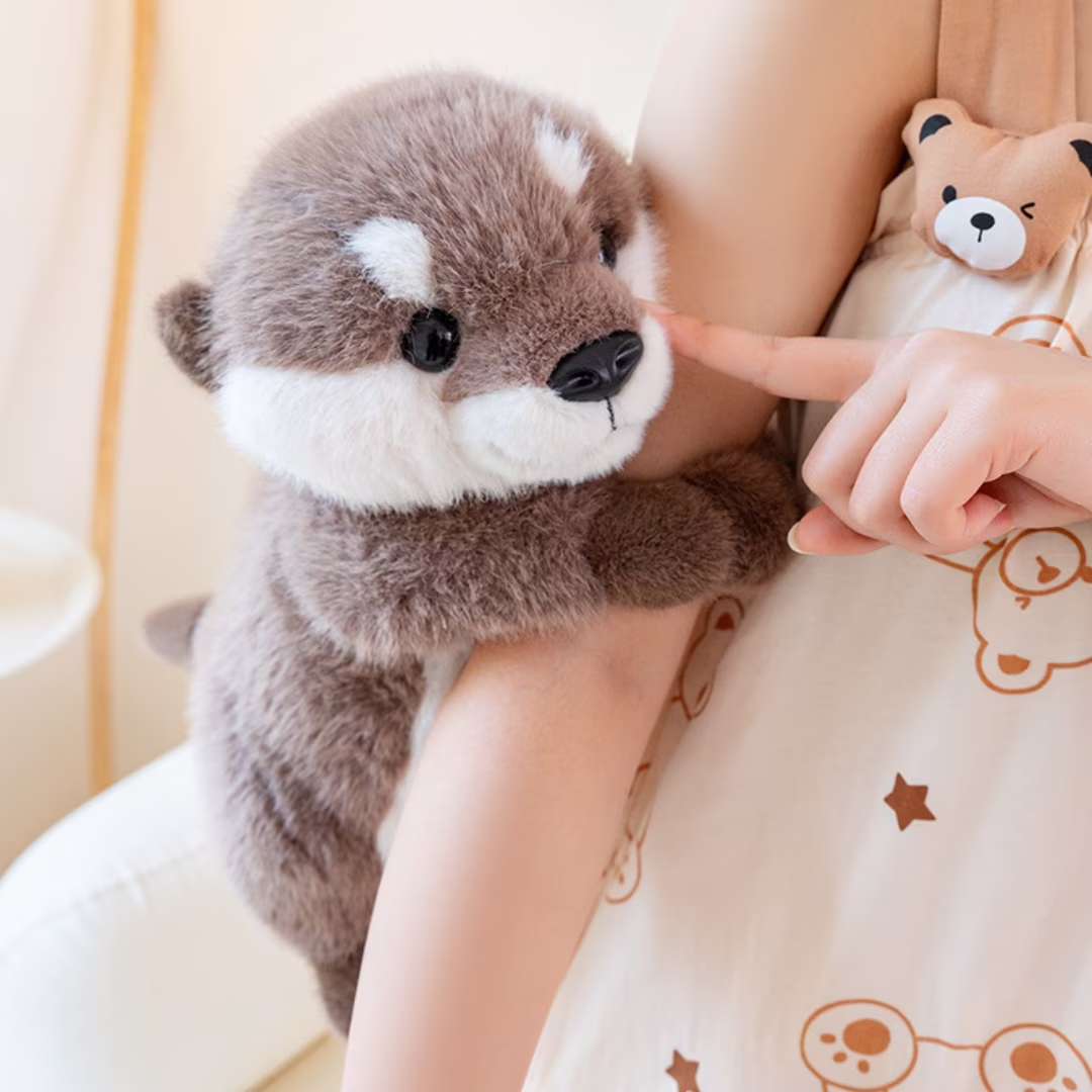 Cuddly Sea Otter Stuffed Animal-Cute OtterPlush Soft Plush Toy Birthday Gift for Kids Girls Boys - Thumbnail 3