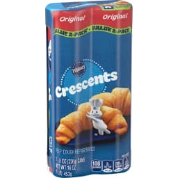 Pillsbury Crescent Rolls, Original Refrigerated Canned Pastry Dough, Value 2-Pack, 16 Rolls, 16 oz - Thumbnail 10
