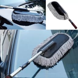 KLYNE - Car Duster Microfiber Duster Household Telescoping Adjustable Handle Wash Duster - Thumbnail 1