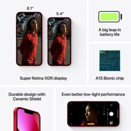 Apple iPhone 13 - Carrier Unlocked - 128GB Red - Thumbnail 10