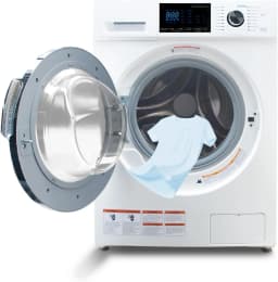 Smad Washer and Dryer Combo 24" 2.7 Cu ft 26 lbs Washer and Dryer Ventless LED Display16 Cycles - Thumbnail 3